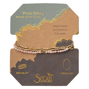 Scout - Delicate Stone Pink Opal - Stone of Renewal