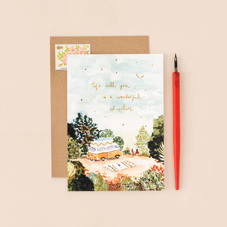 Campervan Wonderful Adventure with You Card