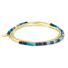 Load image into Gallery viewer, Scout - Ombre Stone Wrap - Midnight/Gold
