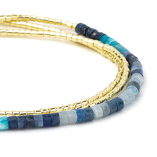 Load image into Gallery viewer, Scout - Ombre Stone Wrap - Midnight/Gold
