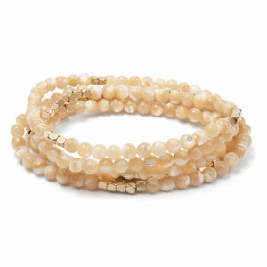 Scout - Stone Wrap Mother of Pearl/Gold - Stone of Prosperity