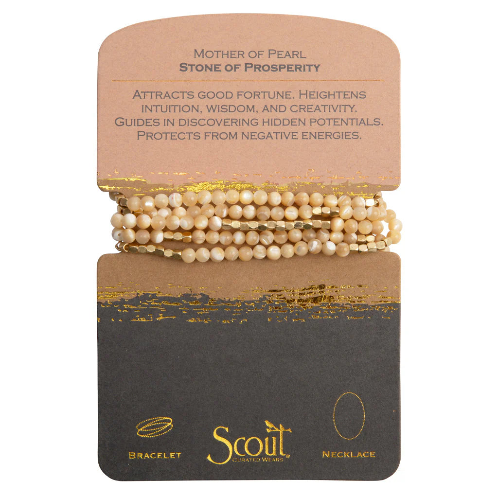 Scout - Stone Wrap Mother of Pearl/Gold - Stone of Prosperity