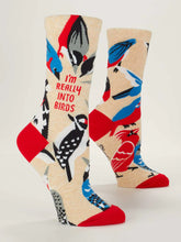 Load image into Gallery viewer, I&#39;m Really Into Birds - Women&#39;s Crew Socks
