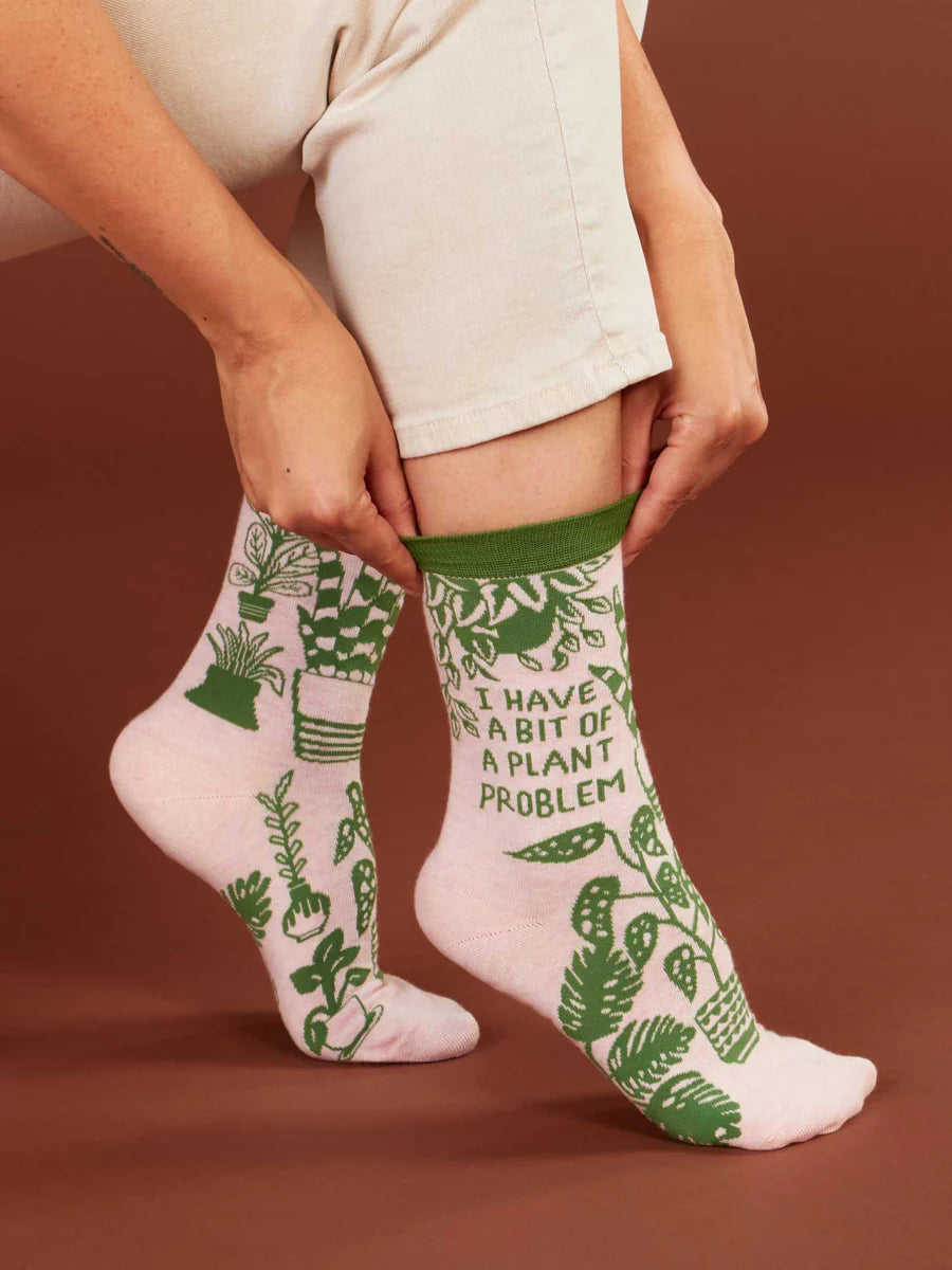 I Have A Bit Of A Plant Problem - Women's Crew Socks
