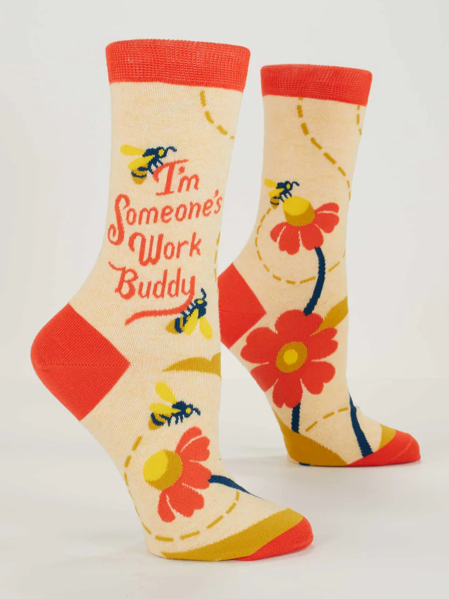 I'm Someone's Work Buddy - Women's Crew Socks