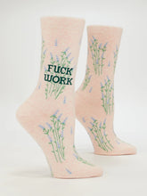 Load image into Gallery viewer, Fuck Work  - Women's Crew Socks

