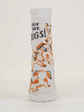 Load image into Gallery viewer, Holy Shit. Dogs! Women&#39;s Ankle Socks
