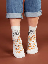 Load image into Gallery viewer, Holy Shit. Dogs! Women&#39;s Ankle Socks

