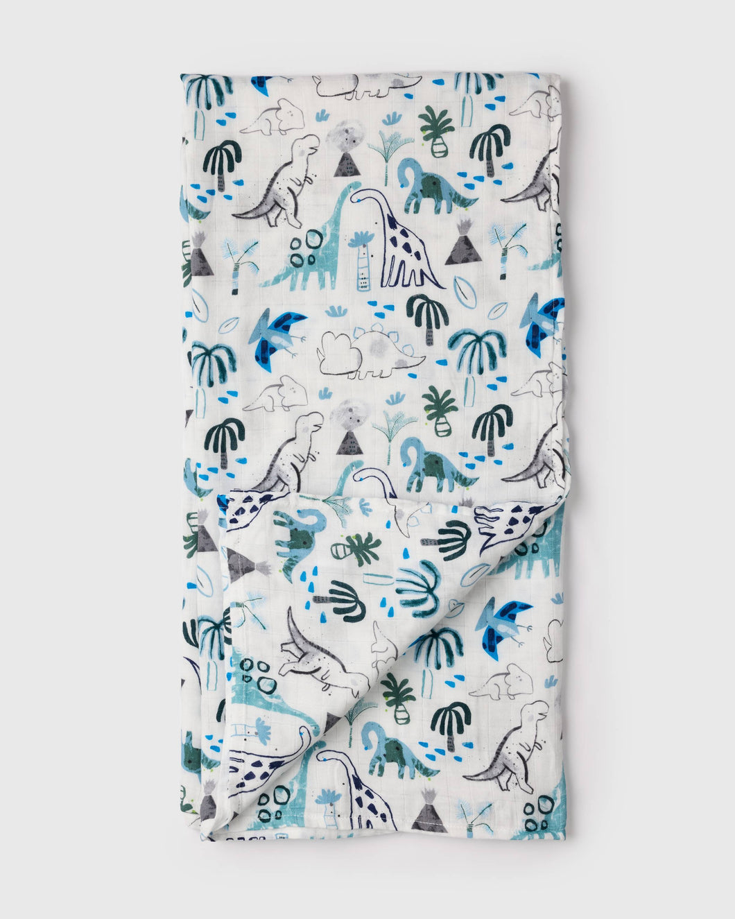 Loulou Lollipop Dinosaurs Muslin Swaddle