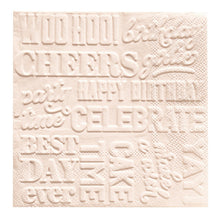 Load image into Gallery viewer, Embossed Cocktail Napkins - Happy Birthday
