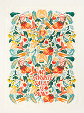 Load image into Gallery viewer, My Favorite Salad Is Wine Dish Towel
