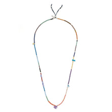 Load image into Gallery viewer, Scout - Mixed Media Wrap Bracelet/Necklace - Protection/Amethyst/Gold/Silver
