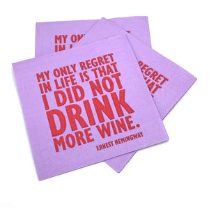 My Only Regret In Life Is That Cocktail Napkins- 20ct