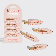Load image into Gallery viewer, Kitsch - Recycled Plastic Creaseless Clips 4pc Set - Cherry Print
