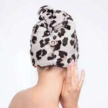 Load image into Gallery viewer, Kitsch - Microfiber Hair Towel - Leopard
