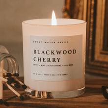 Load image into Gallery viewer, Sweet Water Decor - Blackwood Cherry Soy Candle White Jar 11oz
