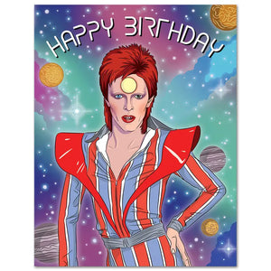 David Bowie Happy Birthday Card