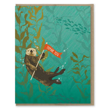Load image into Gallery viewer, Sea Otter Thank You Card
