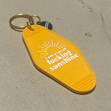 Load image into Gallery viewer, I Am A Ray of Fucking Sunshine Key Chain
