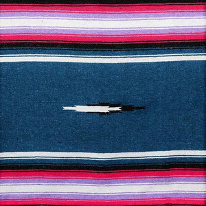 West Path - Aegean Blue and Pink Baja Diamond Blanket