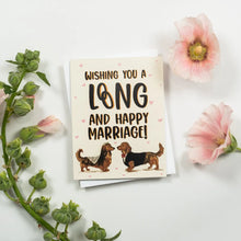 Load image into Gallery viewer, Wishing You A Long and Happy Marriage! Card
