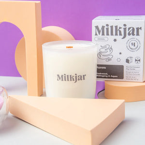 Milkjar - Aurora - Mahogany Teakwood & Aspen Coconut Soy 8oz Candle
