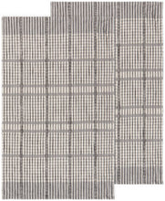 Load image into Gallery viewer, Pewter Finley Check Dishtowels Set of 2
