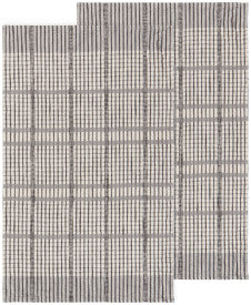 Pewter Finley Check Dishtowels Set of 2