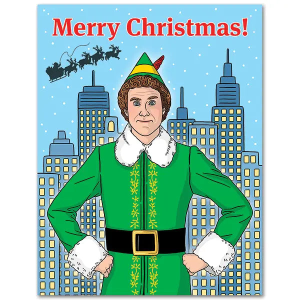 Elf Merry Christmas Card