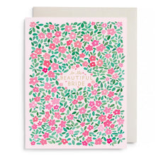 Load image into Gallery viewer, Pink Petals Bridal Card
