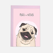 Load image into Gallery viewer, Pugs &amp; Kisses Card
