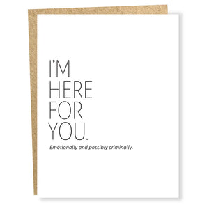 Here For You Card