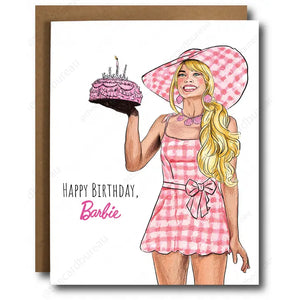 Happy Birthday Barbie Card