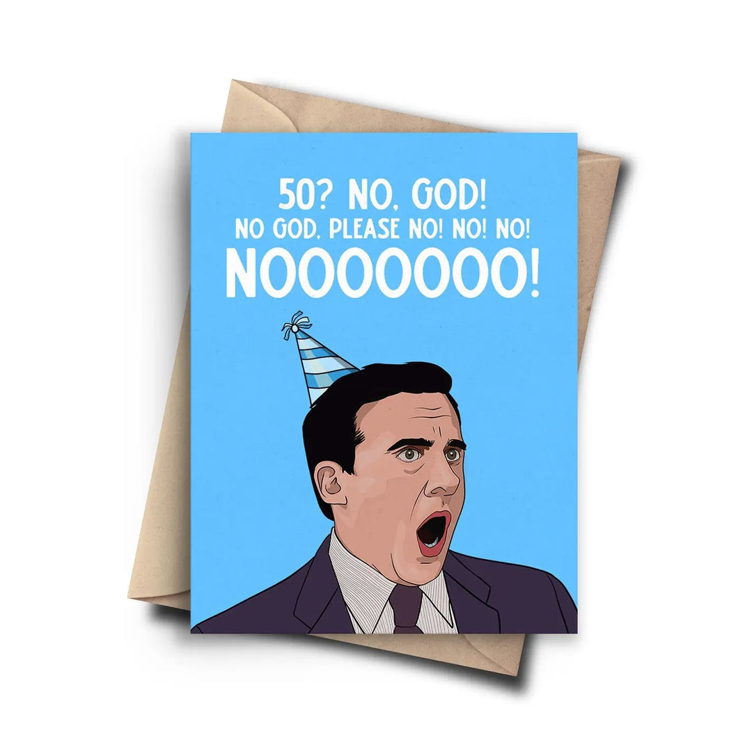 The Office - 50? No God! Card