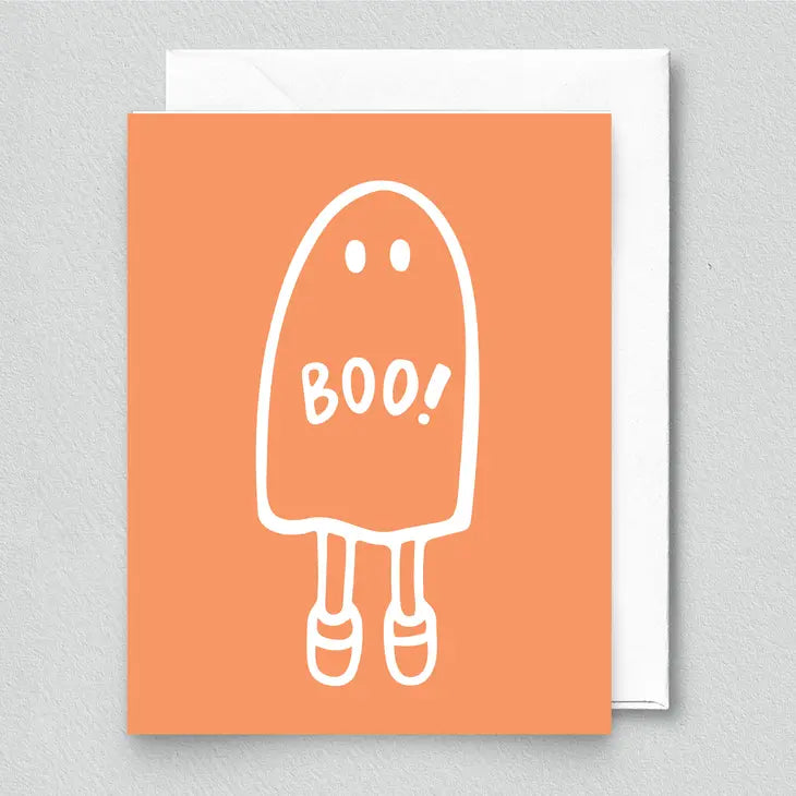 Boo Ghost Halloween Card