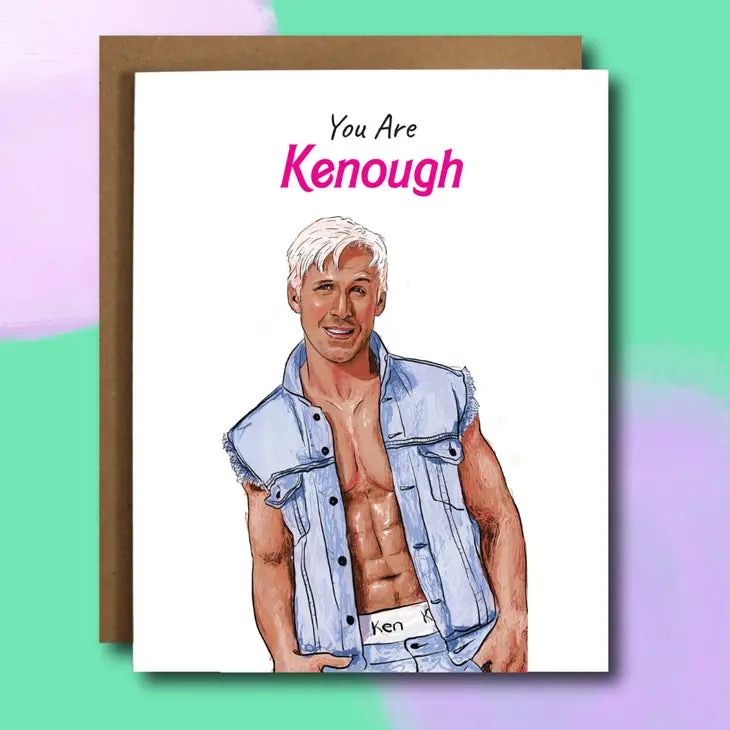 You Are Kenough Ken and Barbie Card