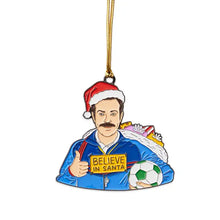 Load image into Gallery viewer, Ted Lasso Believe Enamel Ornament
