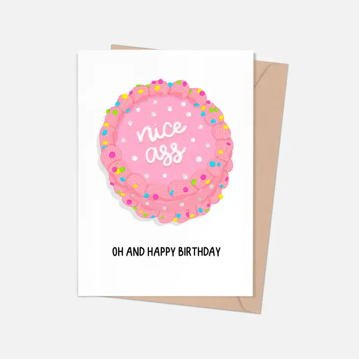 Nice Ass and Happy Birthday Card