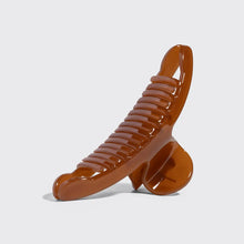 Load image into Gallery viewer, Kitsch - Recycled Plastic Large Arched Clip - Mocha

