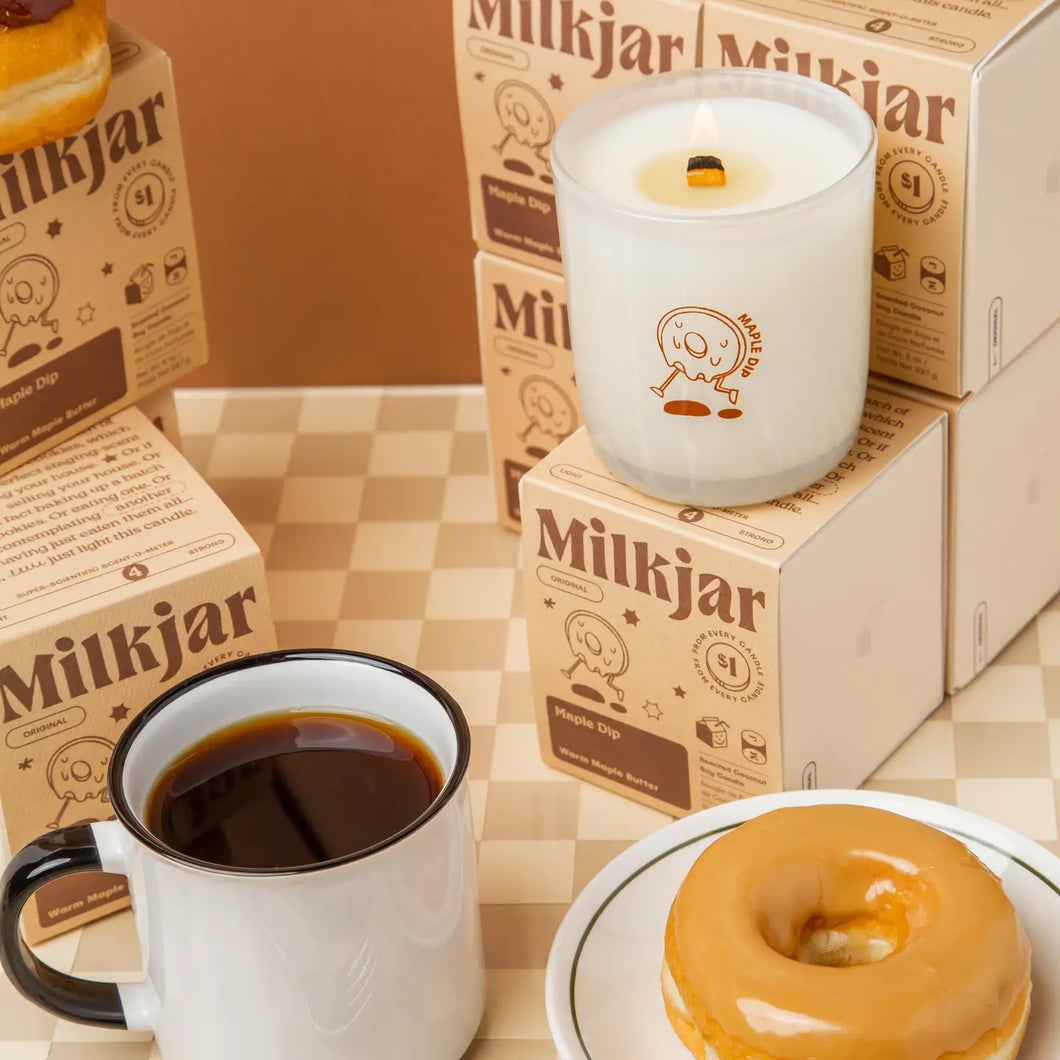 Milkjar - Maple Dip - Warm Maple Butter Coconut Soy 8oz Candle