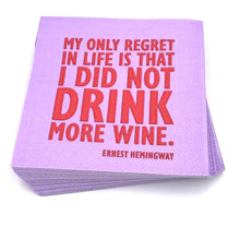 Load image into Gallery viewer, My Only Regret In Life Is That Cocktail Napkins- 20ct
