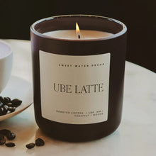 Load image into Gallery viewer, Sweet Water Decor - Ube Latte Soy Candle Matte Brown Jar 15oz
