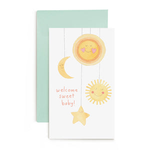 Welcome Sweet Baby Enclosure Card