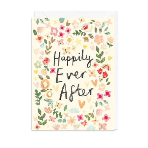 Happily Ever After Flower Card