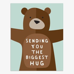 Sending You The Biggest Hug Bear Card