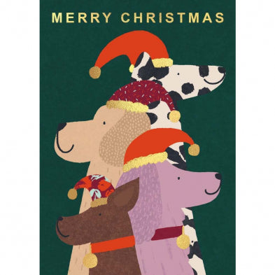 Merry Christmas Dogs Card