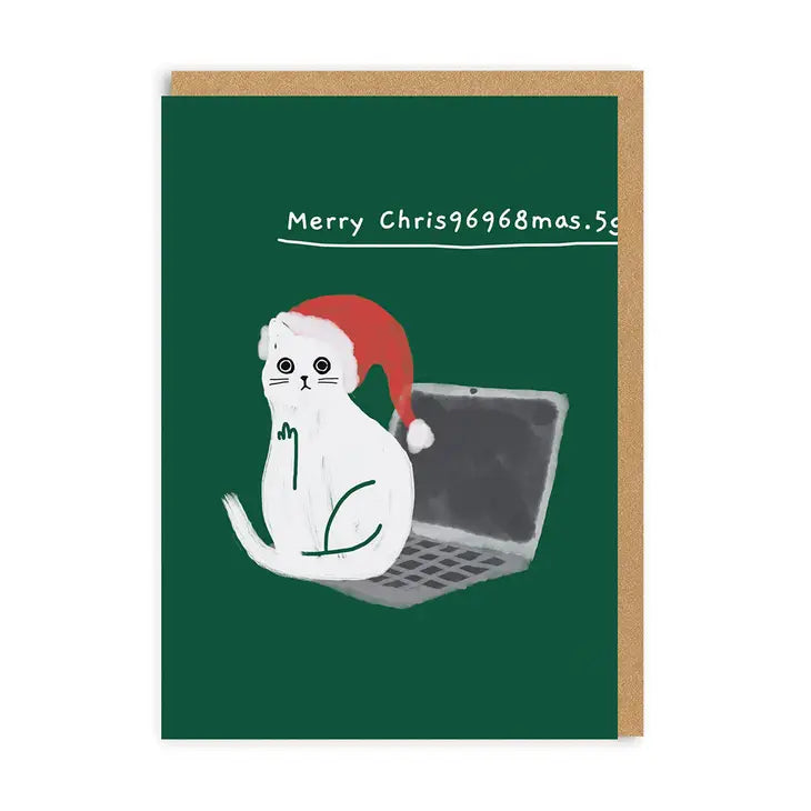Merry Christmas Laptop Card