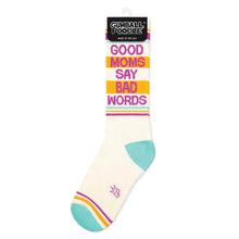 Load image into Gallery viewer, Gumball Poodle - Good Moms Say Bad Words Gym Crew Socks
