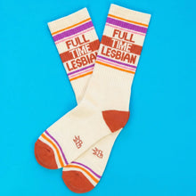 Load image into Gallery viewer, Gumball Poodle - Full Time Lesbian Gym Crew Socks
