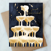 Load image into Gallery viewer, Wedding Bubbles Champagne Tower Card

